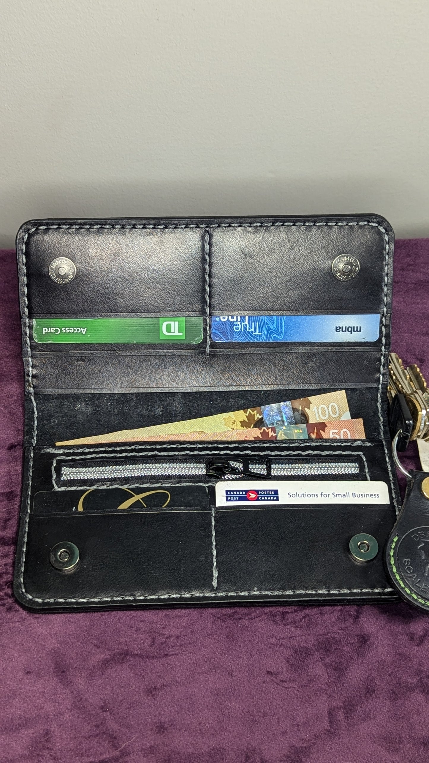 Grim Stone Band Long Wallet